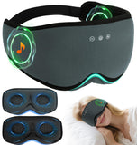 LC-dolida máscara de sueño con Bluetooth; visión general de comodidad y audio de alta fidelidad.
