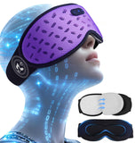 LC-dolida mascarilla-sueño auriculares-bluetooth: audio cómodo para dormir con bloqueo de luz.
