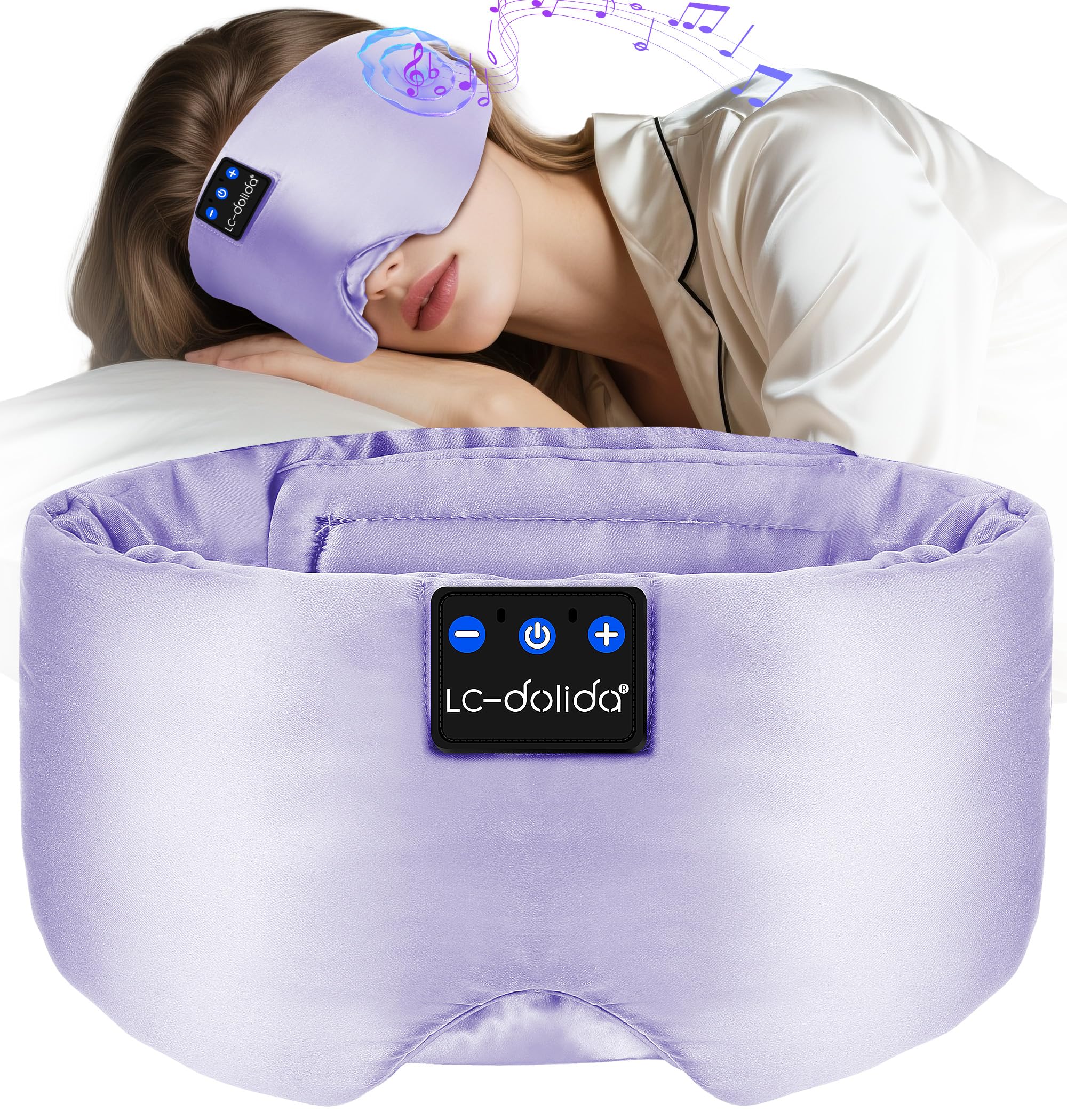 LC-dolida mascarilla de seda lujo para dormir cómodo