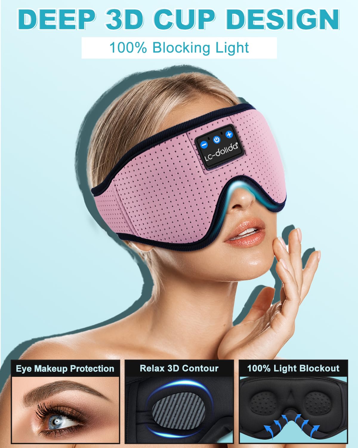 LC-dolida auriculares con peso suave para relajar ojos y nervios