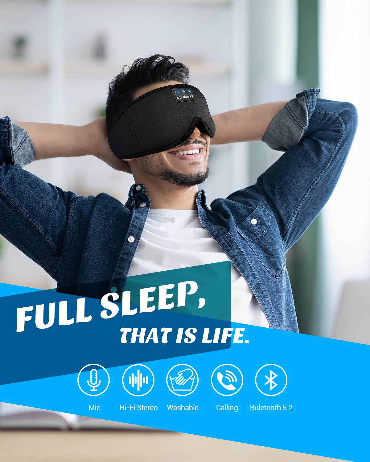 LC-dolida sonido estéreo Bluetooth para relajación y meditación.