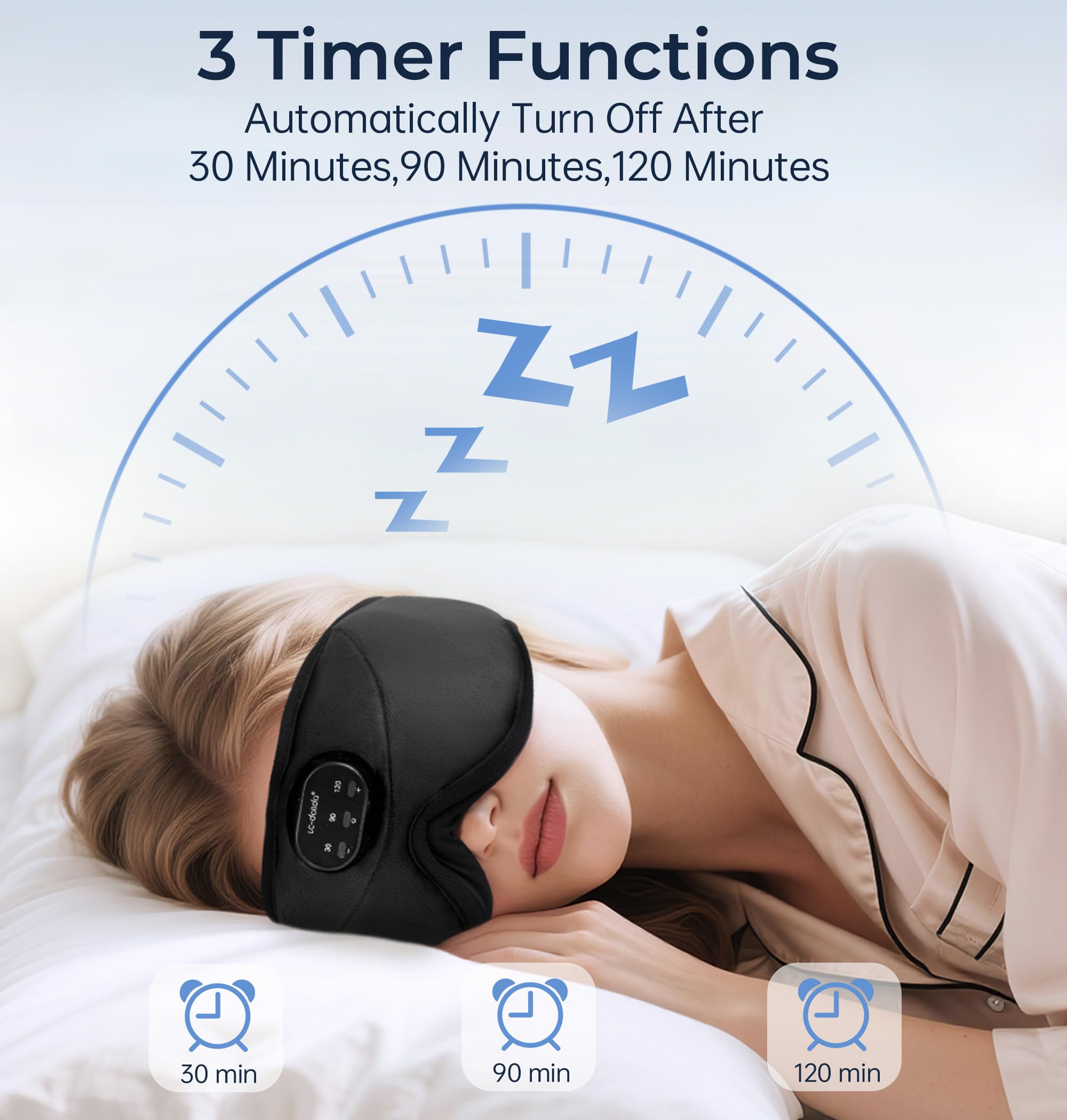 LC-dolida control de temporizador de 30-90-120 minutos para siestas programadas.
