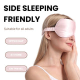 LCBD bolsa de viaje de seda rosa para guardar la mascarilla con estilo