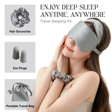 lcbd mascarilla de ojos satin plata ayuda a relajar para dormir mejor
