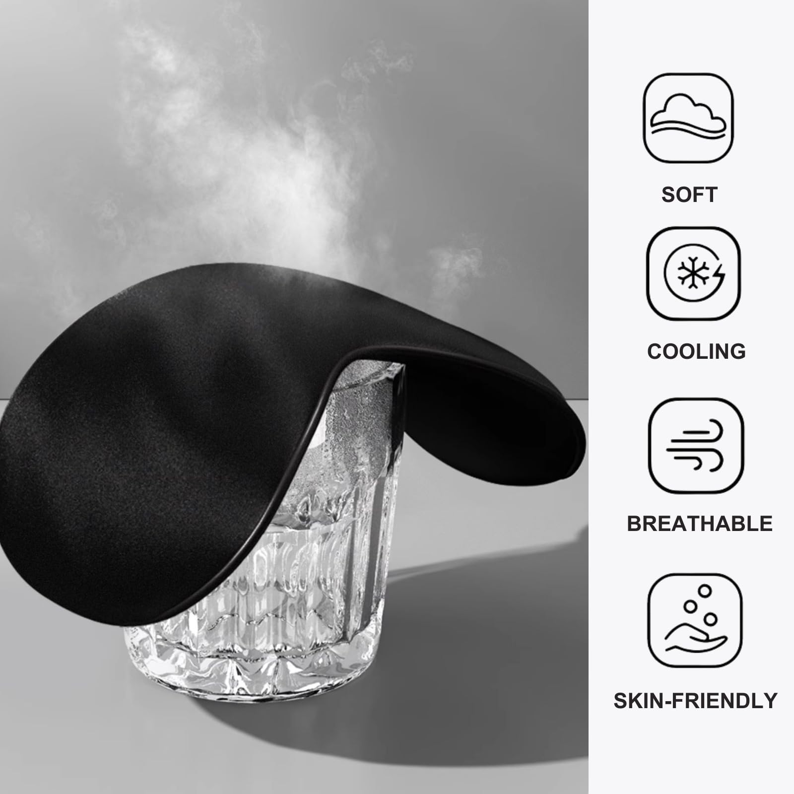 LCBD tejido satinado suave reduce fricción para la piel durante la noche.