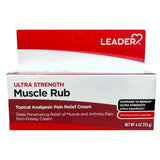 Aplicación en espalda con Leader Muscle Rub para alivio suave.