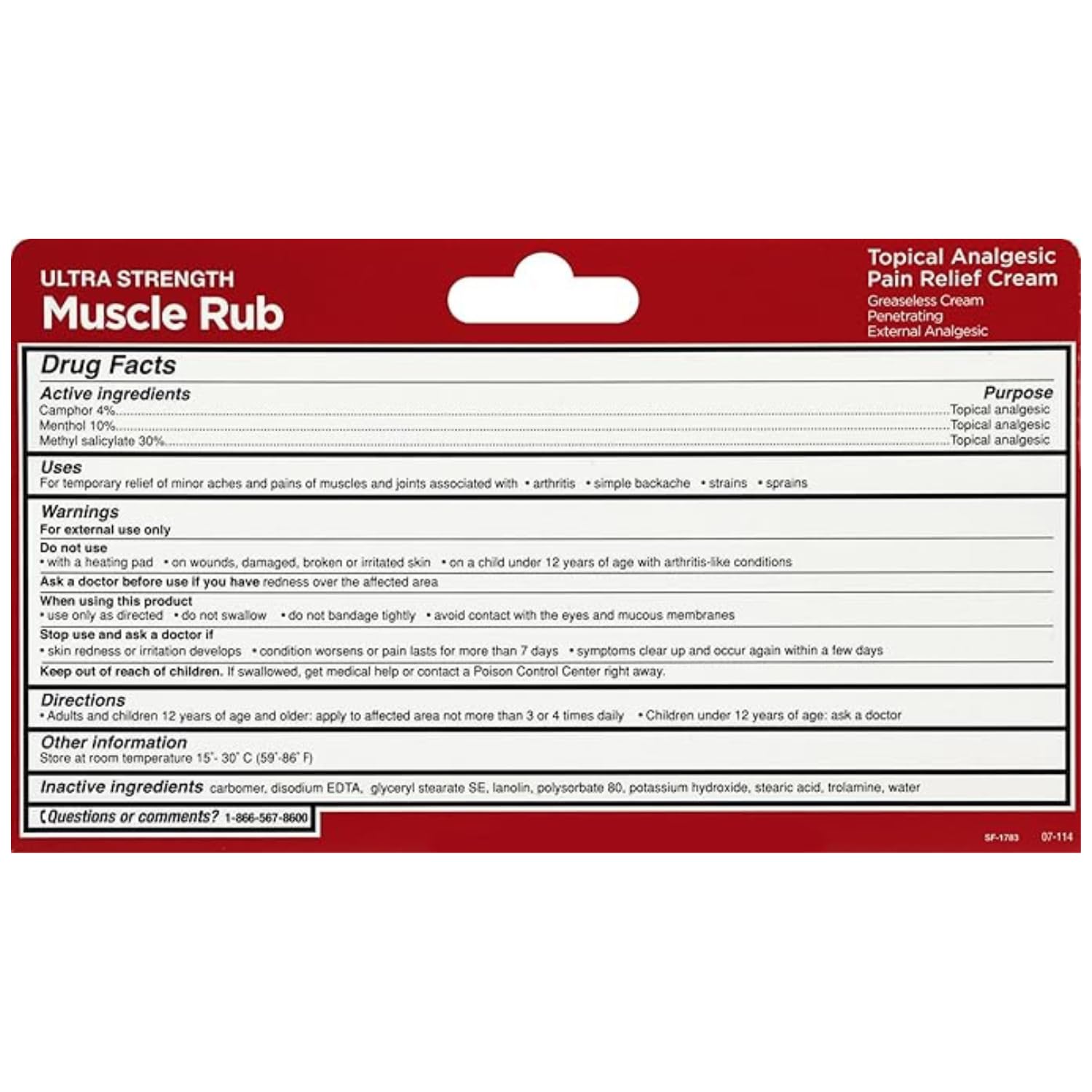 Empaque compacto de Leader Muscle Rub para bolsa de gimnasio.