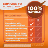 Dos paquetes de Leader psyllium para mayor conveniencia.