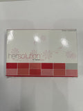 Leading Edge Health Hersolution, caja del producto, presentación elegante para estantería.