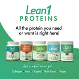 LEAN1 proteína vegetal, 20 g por porción, saciante tras entreno