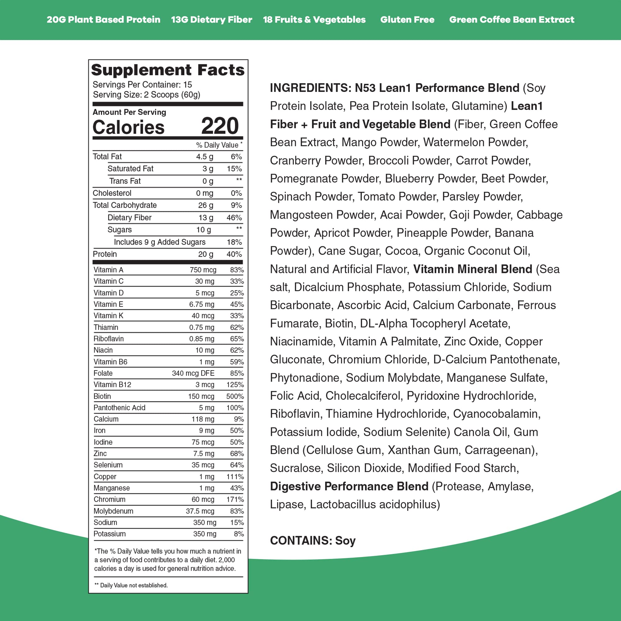 LEAN1 vitaminas y minerales, apoyo a tu vitalidad diaria