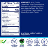 LeanFit WHEY 24 g por porción para apoyar recuperación muscular tras entreno.