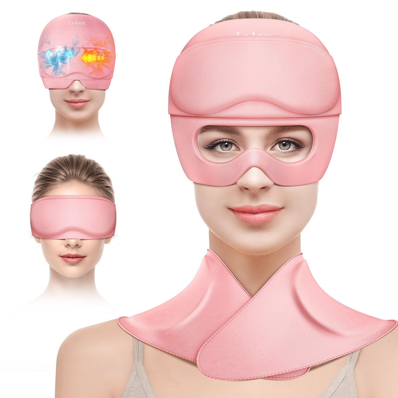 LeArex cap-alivio-migrañas: gel frío para alivio suave en casa.
