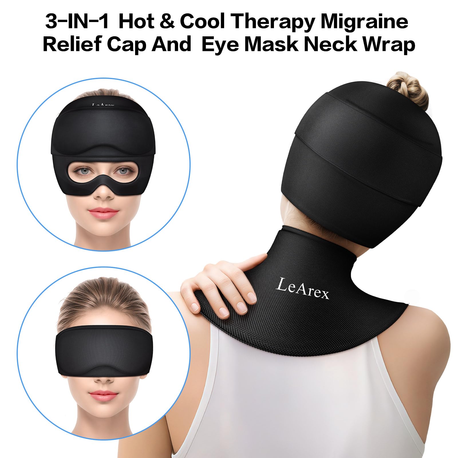 LeArex cuello-hielo-almohadilla enfriamiento prolongado para cuello