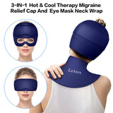 Kit de terapia 3 en 1 LeArex, frío y calor para migrañas.