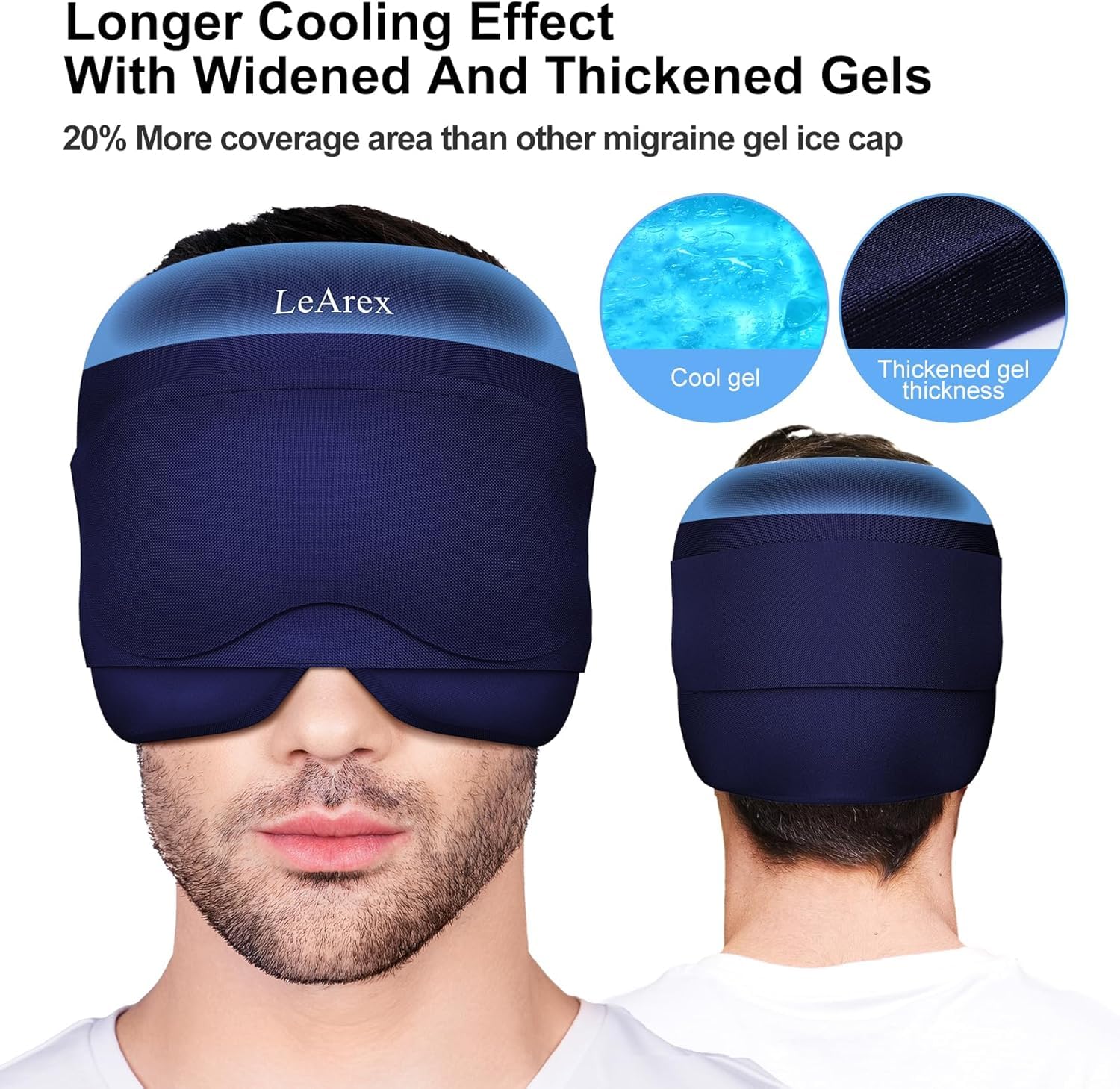 Gorro LeArex mezcla frío y calor para terapia casera flexible