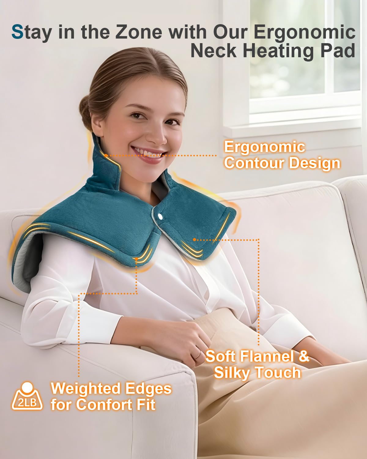 Controles LEATIGIO de 6 niveles de calor para ajustar.
