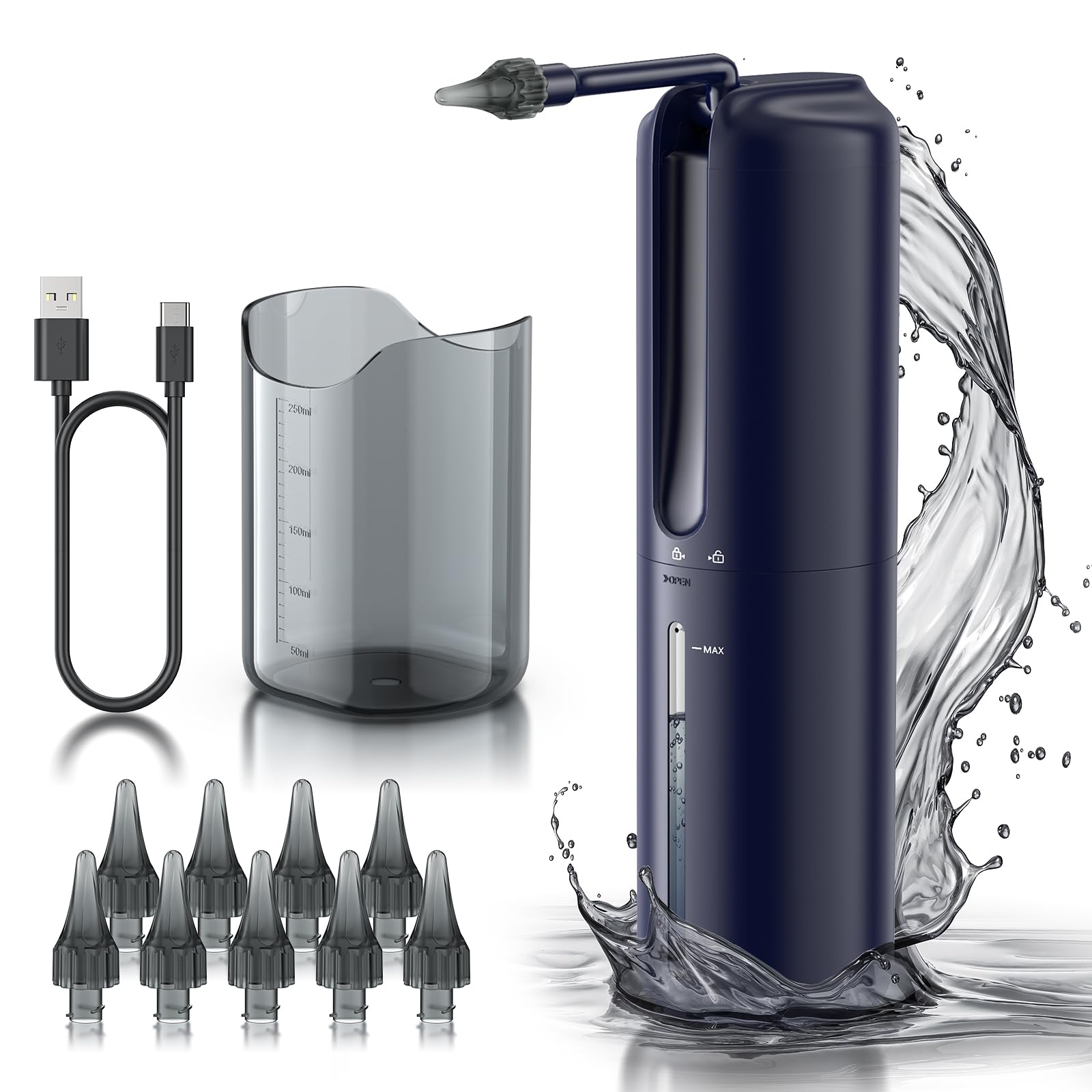 Lebbtl kit de limpieza de oídos, sistema seguro para uso diario en casa.