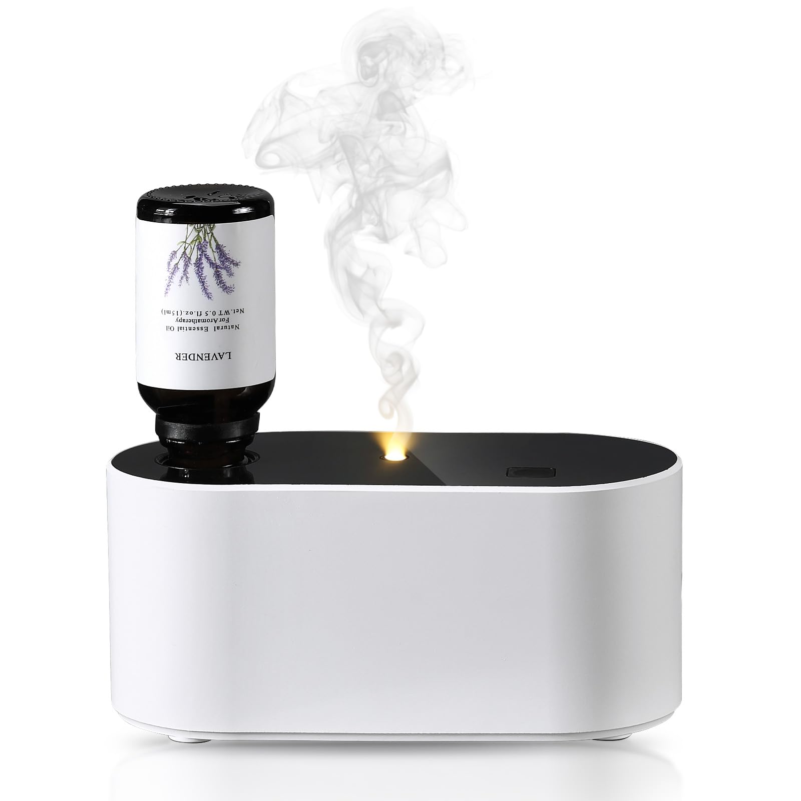 Lecdura difusor sin agua en tamaño palma, ideal para escritorio y mesa.