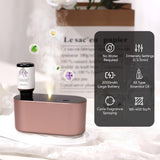 Lecdura difusor tamaño palma, diseño compacto para uso personal en casa.
