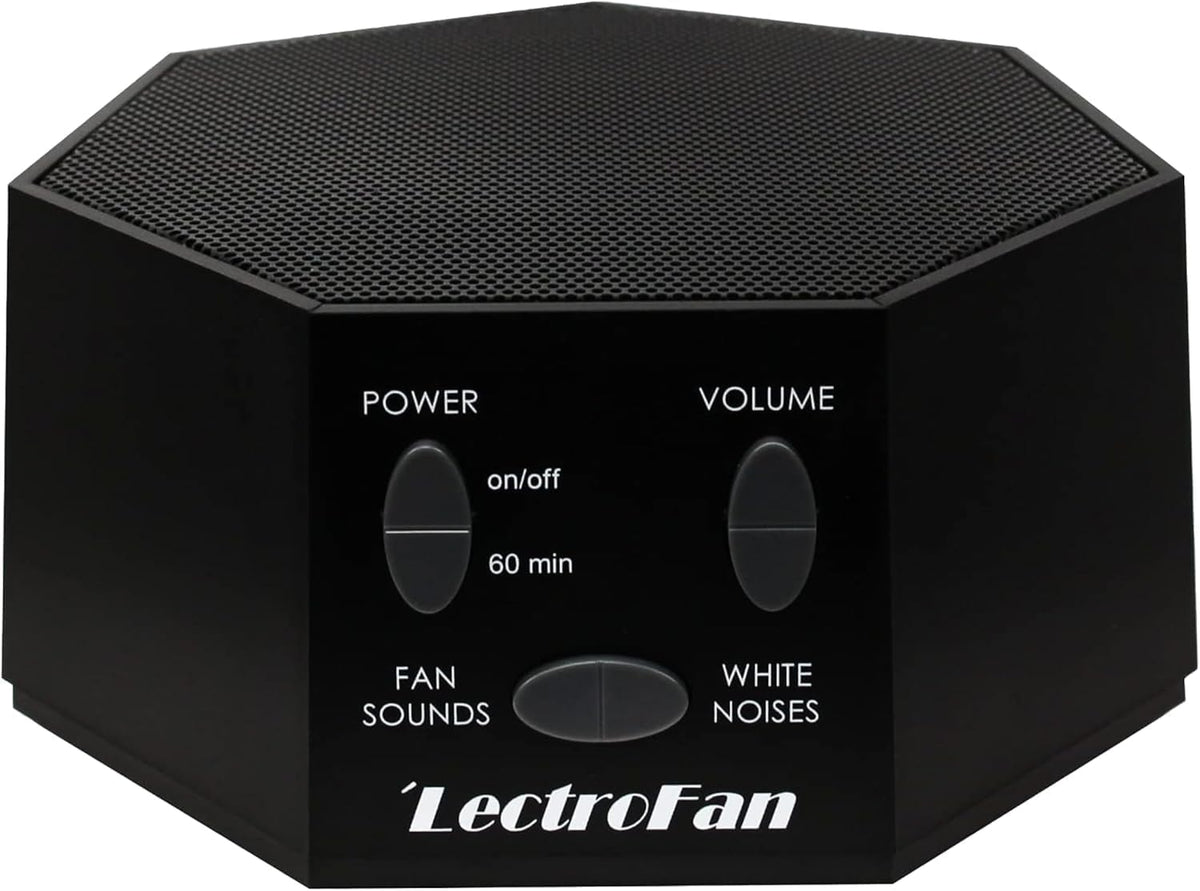 LectroFan Classic con diseño compacto para dormir mejor en espacios pequeños.