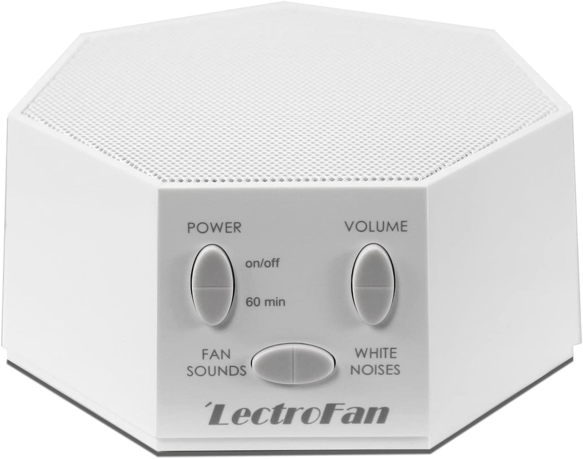 LectroFan Classic en diseño compacto para dormitorio y viaje, mejora la privacidad sonora.