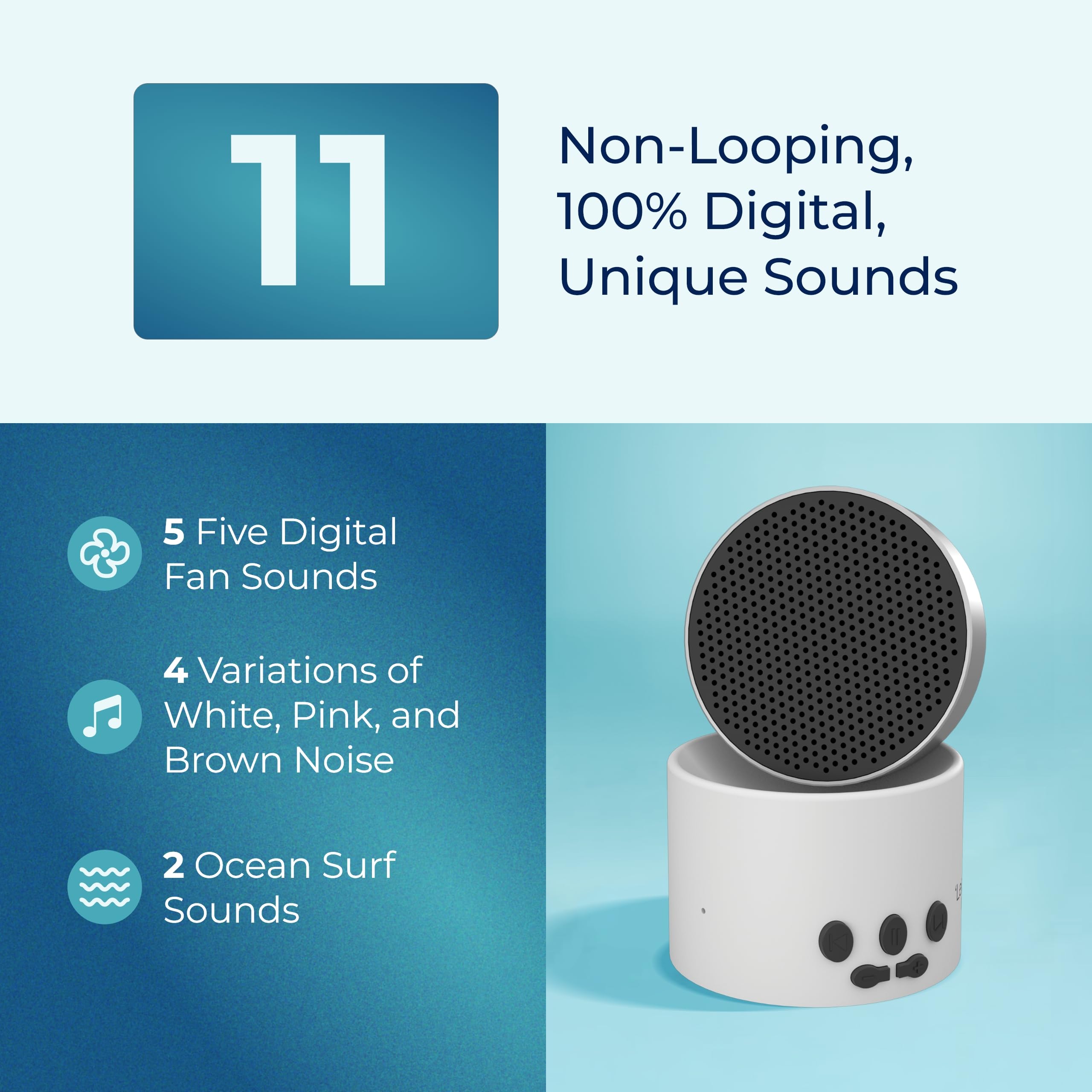 LectroFan Micro 2 con conectividad Bluetooth para reproducir música y acompañar momentos.