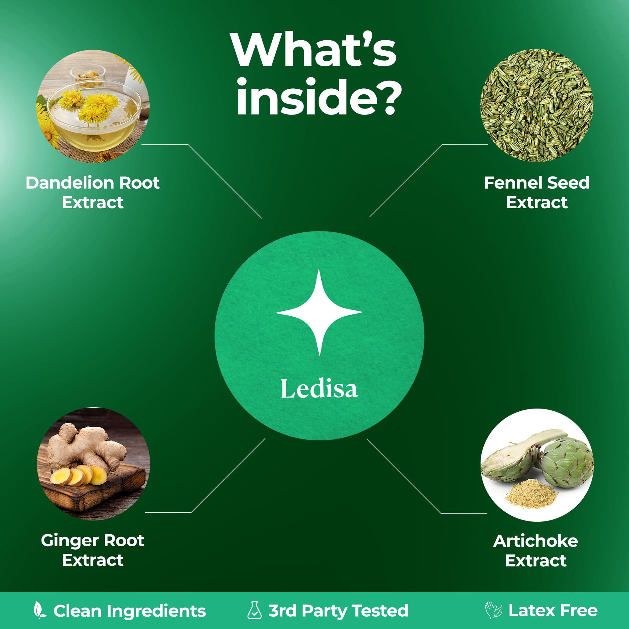 Ledisa Unpuff Patches: ayuda con hinchazón y retención de líquidos de forma natural.