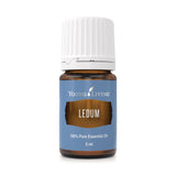 Ledum Premium: frasco de 5 ml listo para aromaterapia en meditaciones.