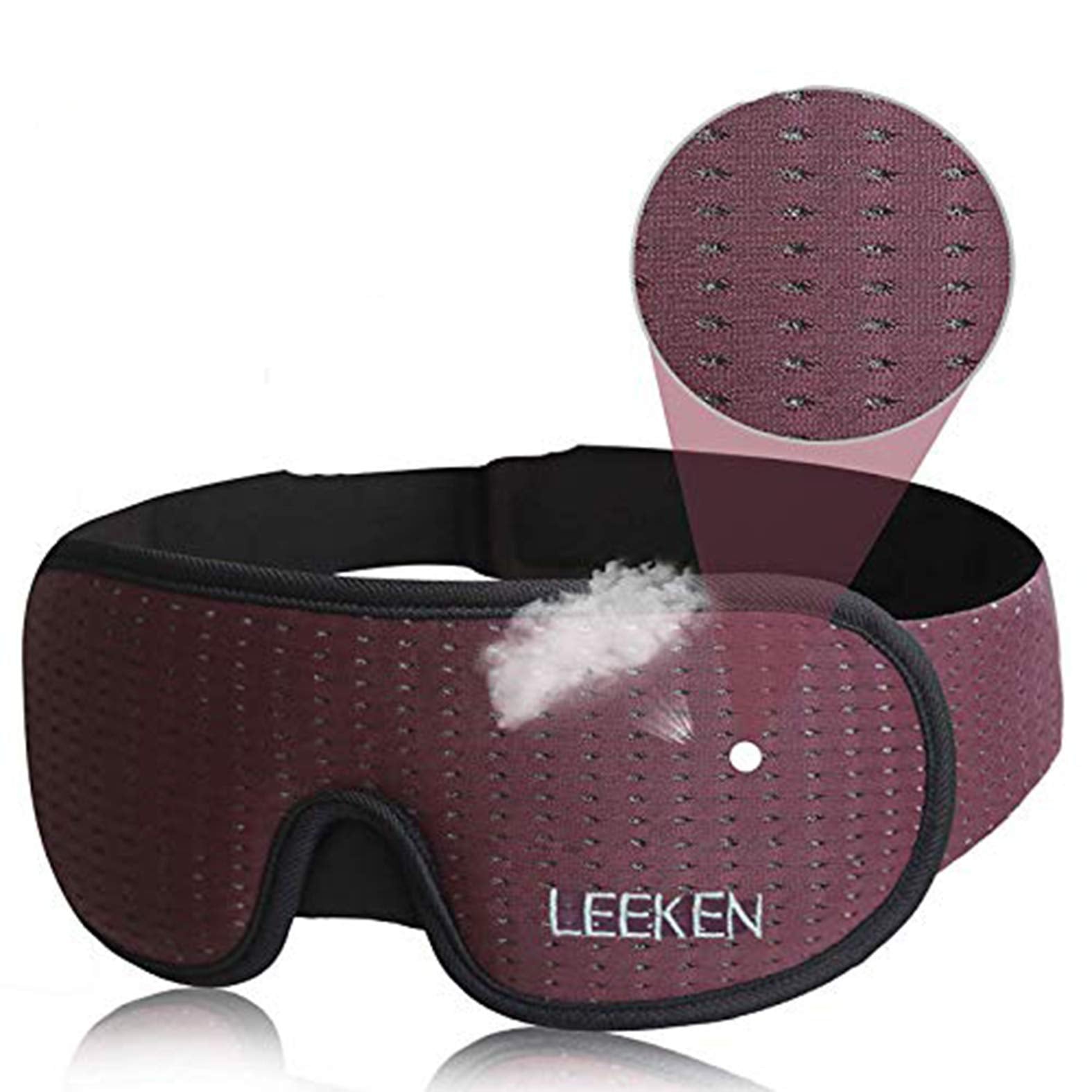 Leeken mascarilla ocular 3D bloquea la luz para dormir más profundo