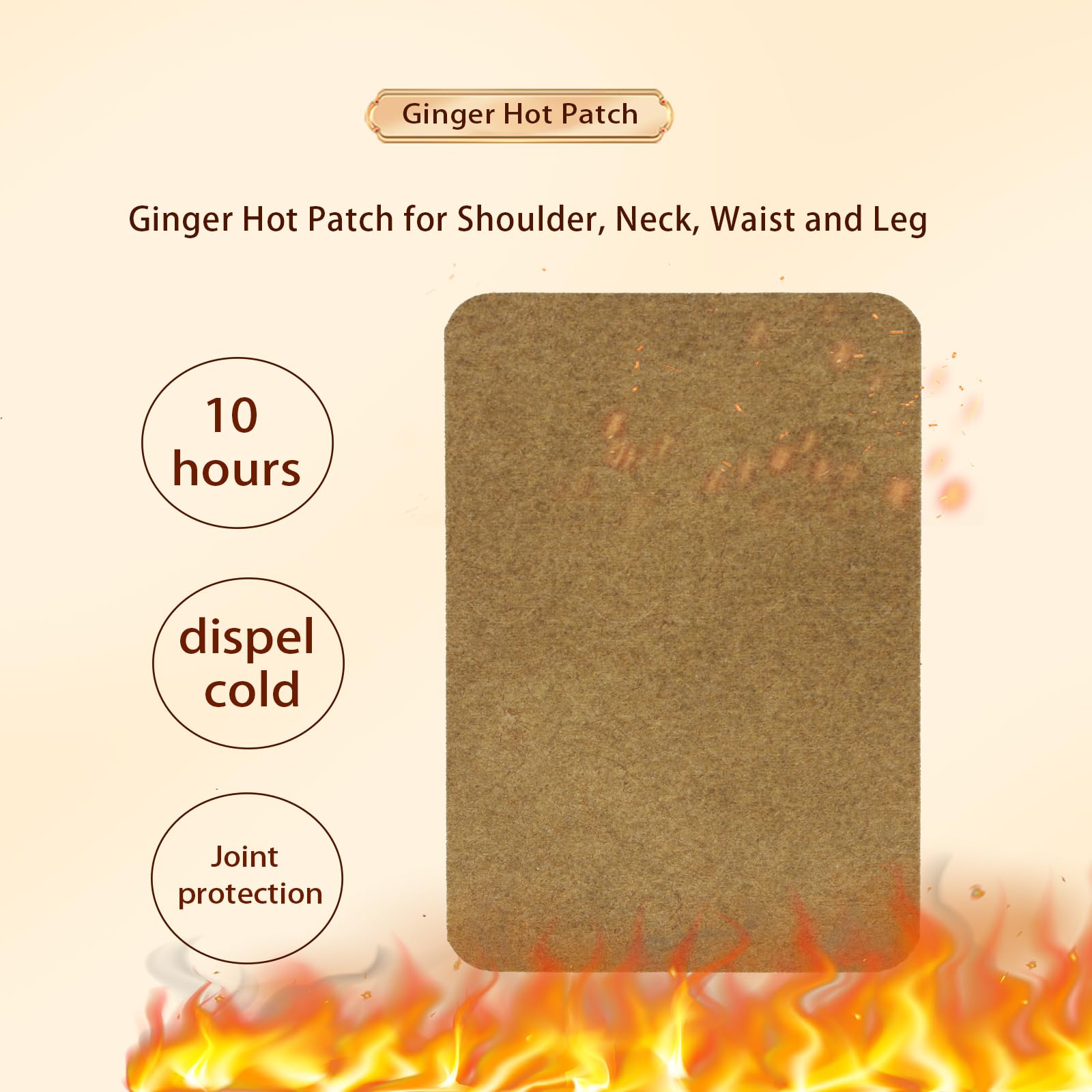 LEEOYINK parches de jengibre: experiencia de calor para relajar músculos.
