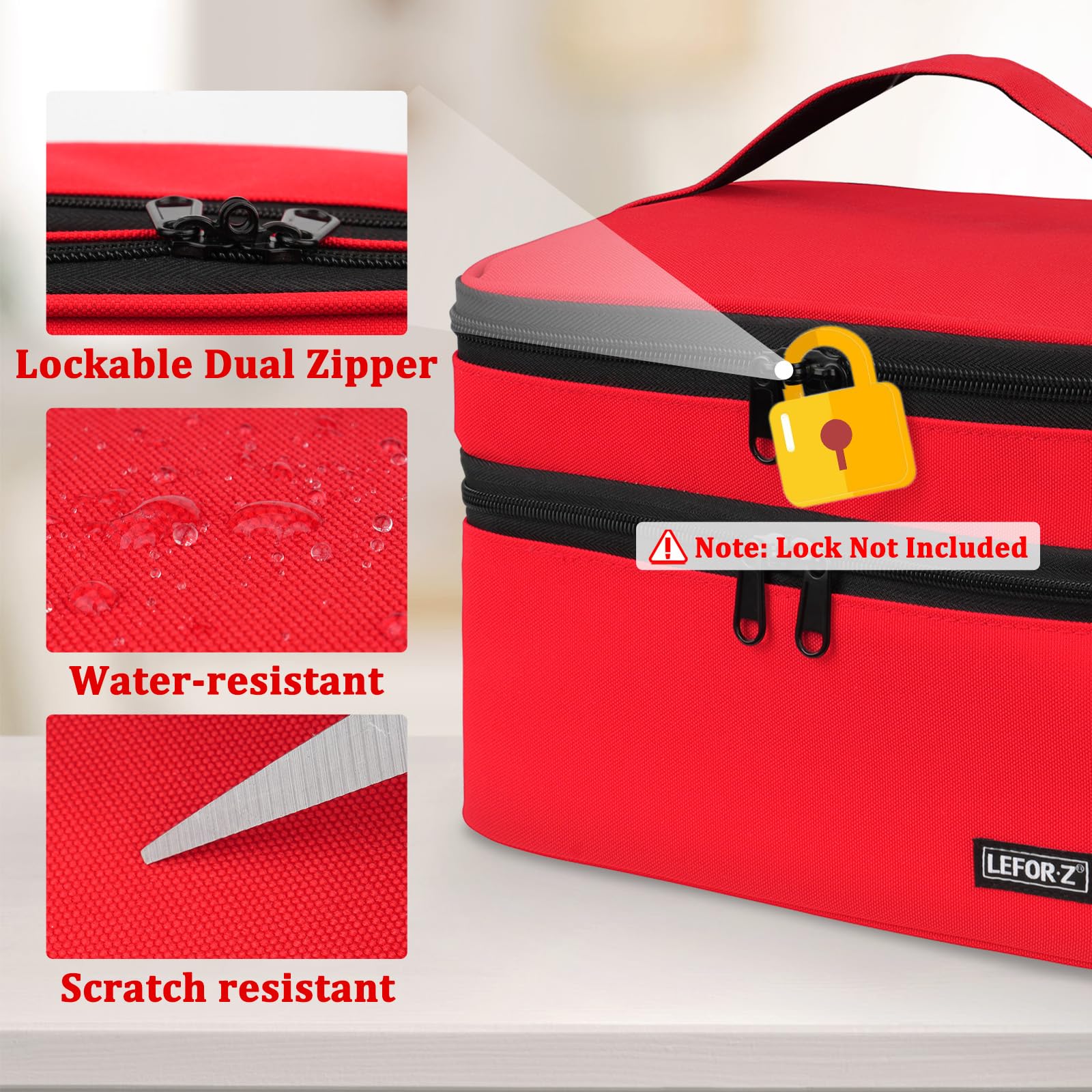 Material de poliester impermeable y resistente, ideal para uso diario