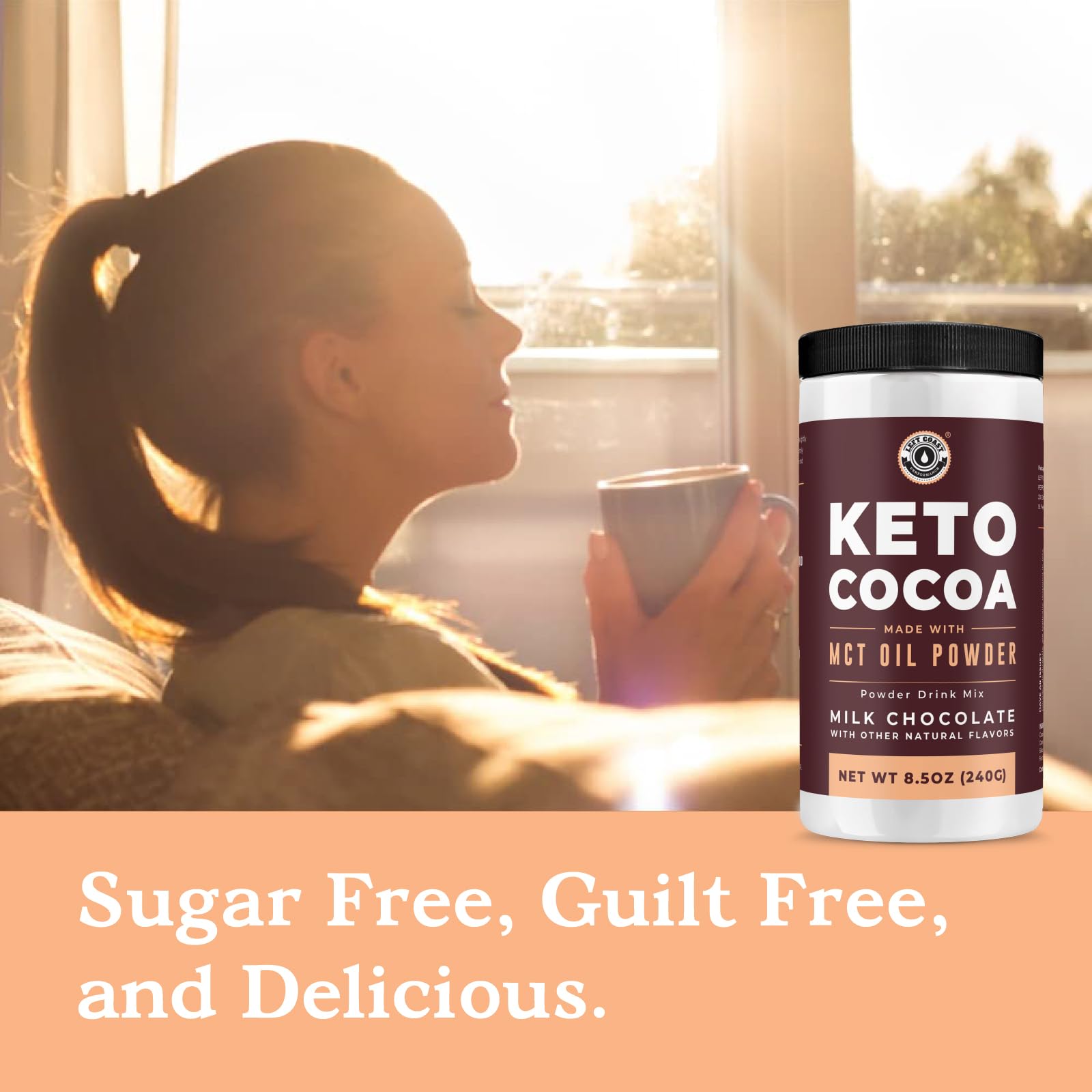 Polvo MCT de Keto Cocoa, ideal para energía rápida durante el día