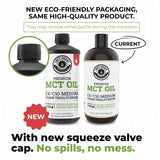 Left Coast Performance MCT Aceite Coco vertido en cafe para impulso suave