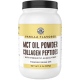 Left Coast Performance MCT Oil Powder en lata vainilla para energía limpia