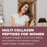 Left Coast Performance Multi Collagen etiqueta con ingredientes clave