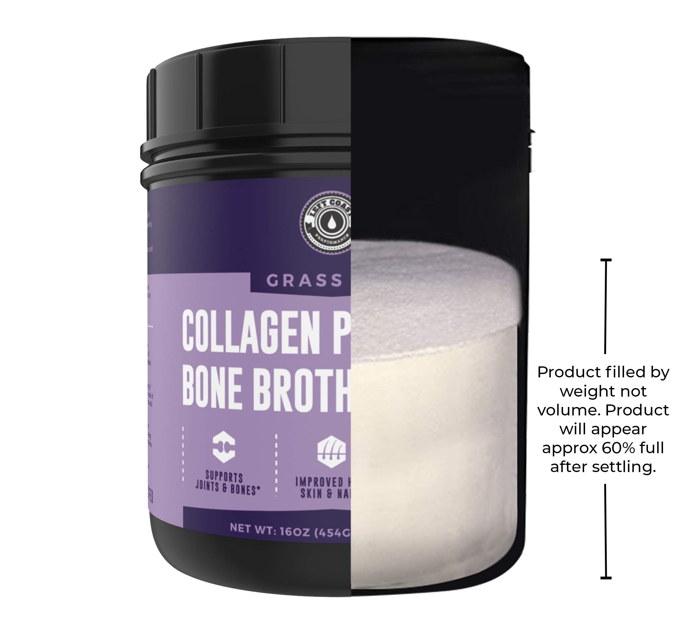 Left Coast Performance smoothie con polvo de caldo de hueso