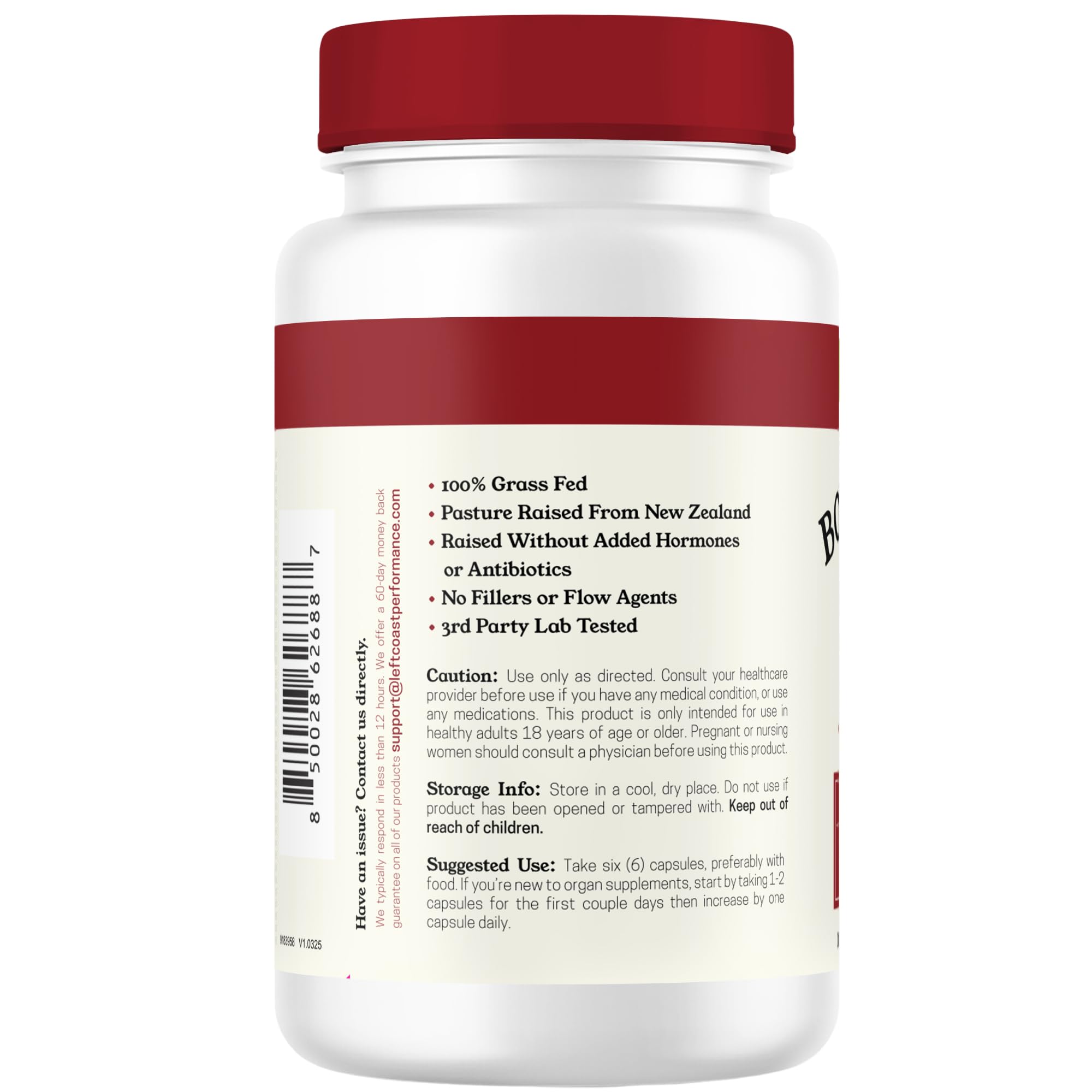 Left Coast Performance: uso diario sin sabor para apoyo nutricional