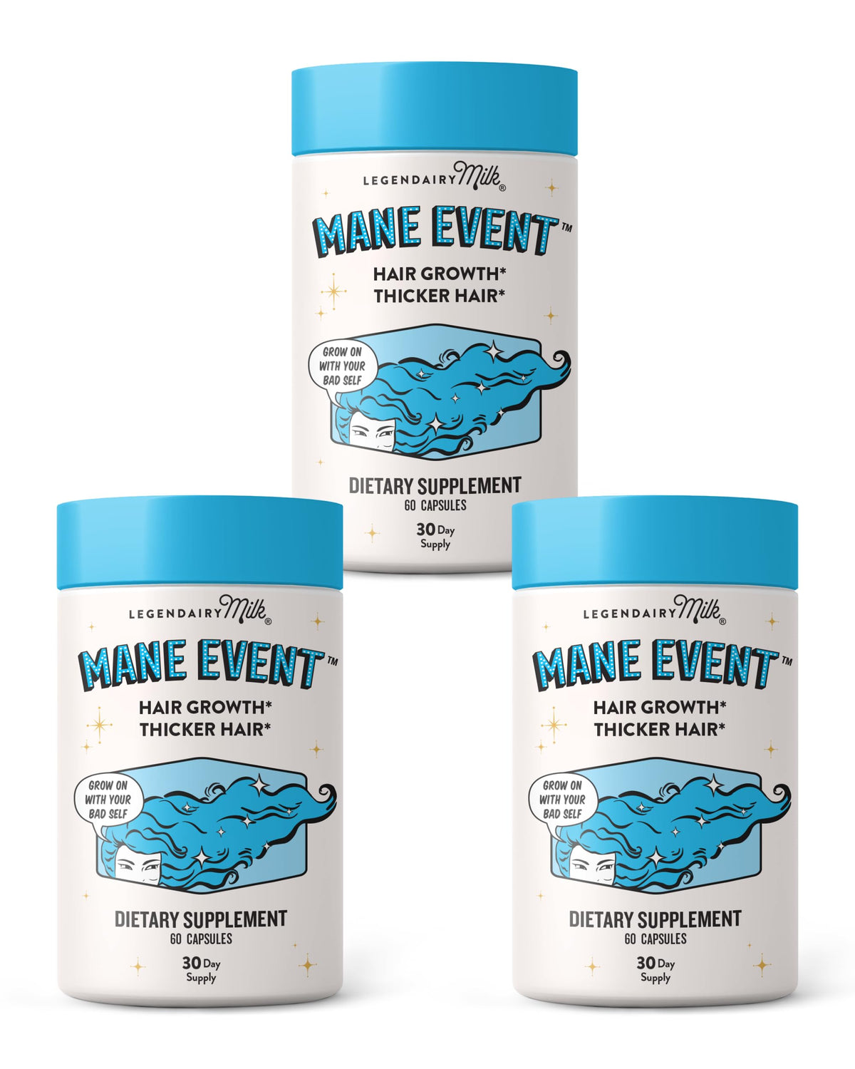 Legendairy Mane Event cápsulas diarias para cabello más lleno y saludable