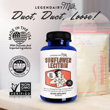 Legendairy Milk Lecitina de Girasol 1200 mg, botella de 200 cápsulas.