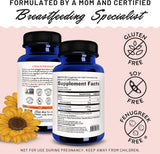 Legendairy Milk Lecitina de Girasol 1200 mg, dosis diaria para apoyar el flujo.