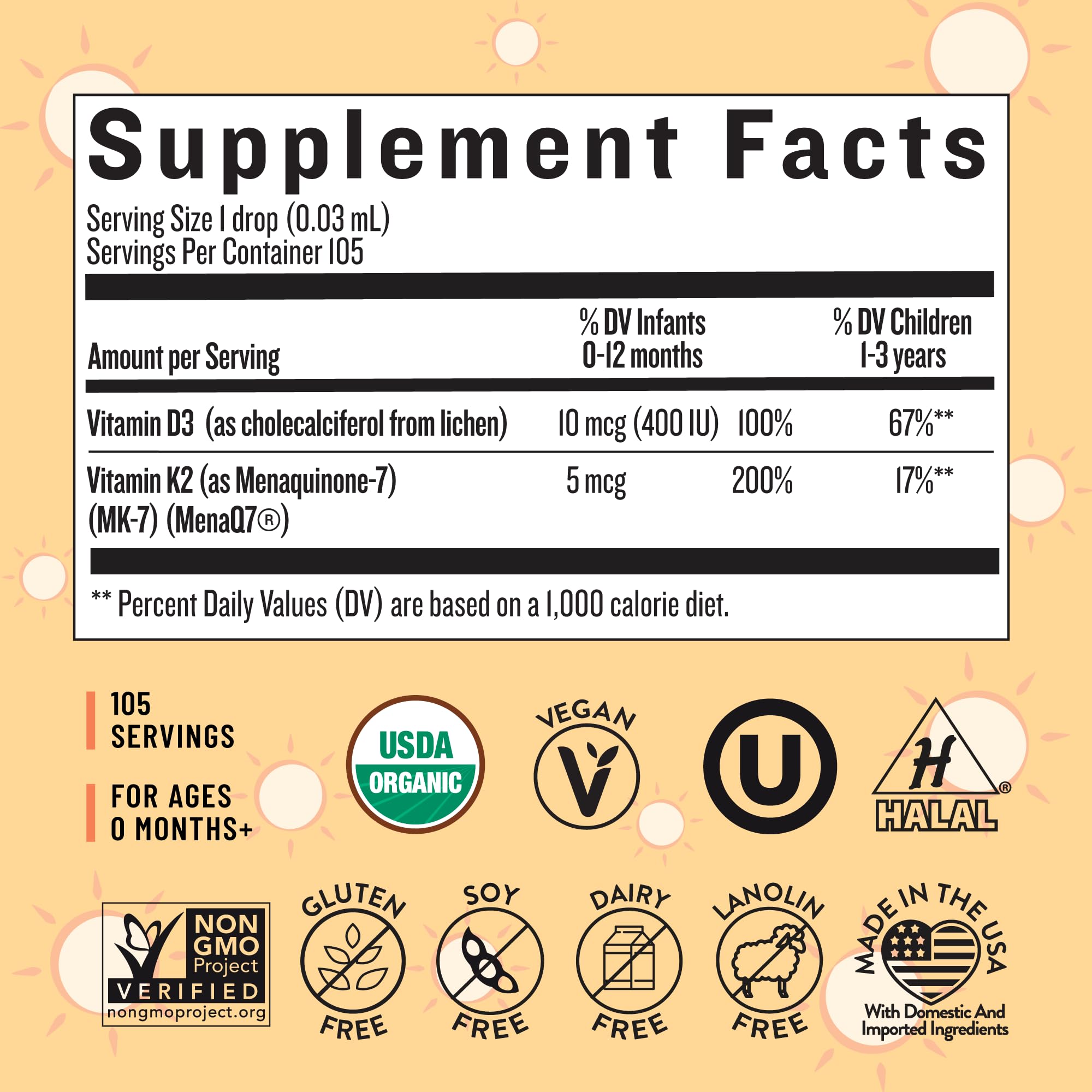 Legendairy Milk Vitamin D Drops, 90 porciones por botella para dosificación estable.