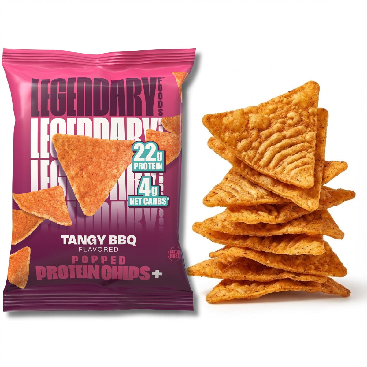 Legendary Foods barbacoa agridulce, bolsa-1, alto contenido proteico para snack rápido.