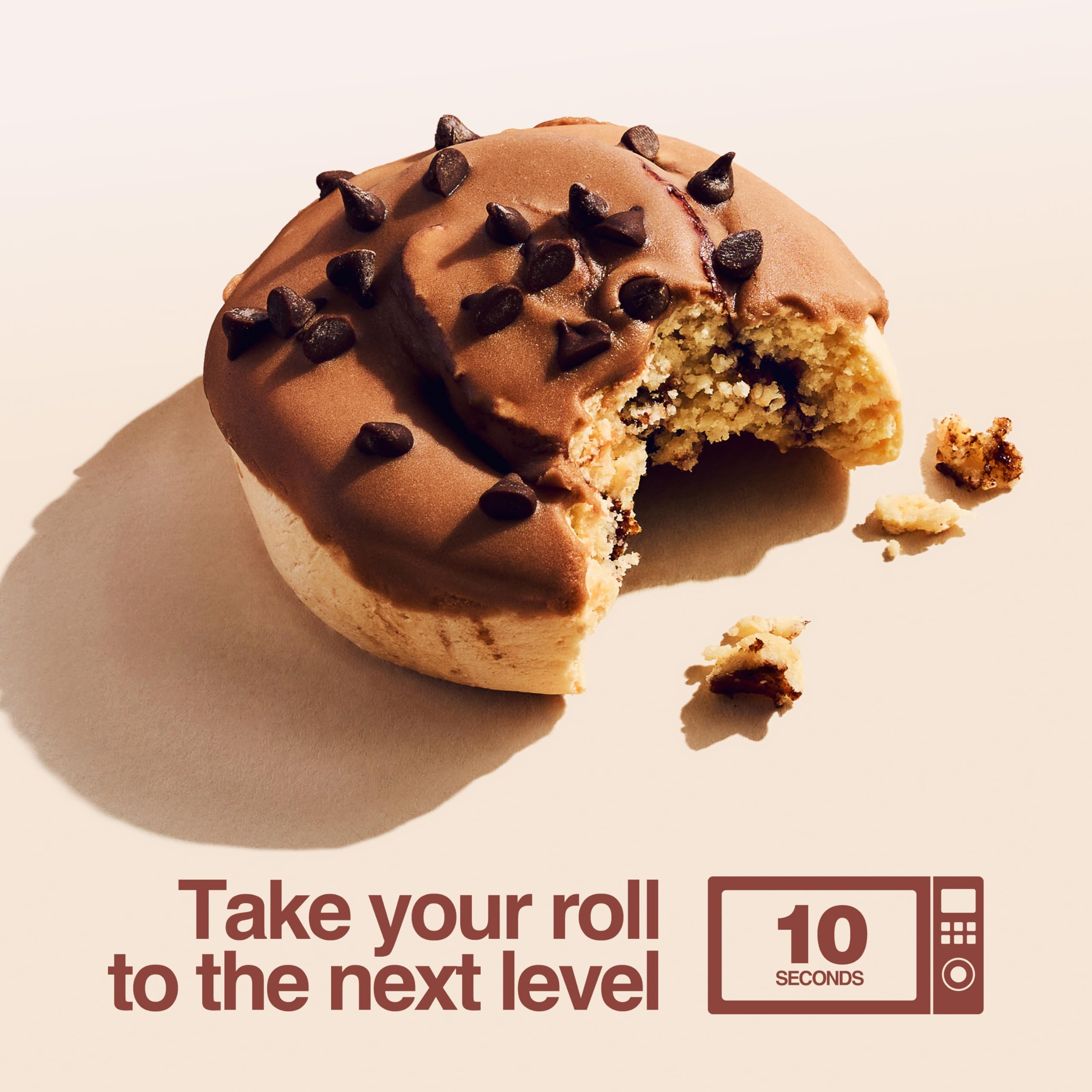 Barra Legendary Foods rollo de canela en envase, opción sin gluten