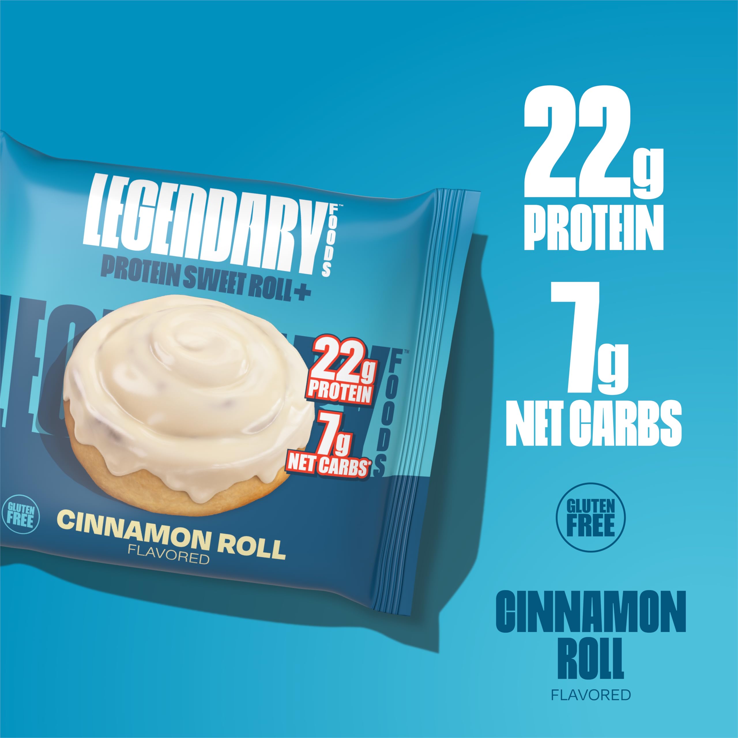 Legendary Foods barra proteica sabor canela, opción sin azúcar para keto