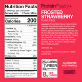 Legendary Foods Pastel Proteico Frosted Strawberry detalle de una porción