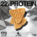 Legendary Foods Zesty Ranch chips, empaque externo y diseño práctico para llevar
