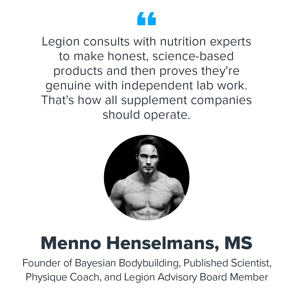 LEGION Clear Whey+, disolución rápida en agua fría para una recuperación ágil.