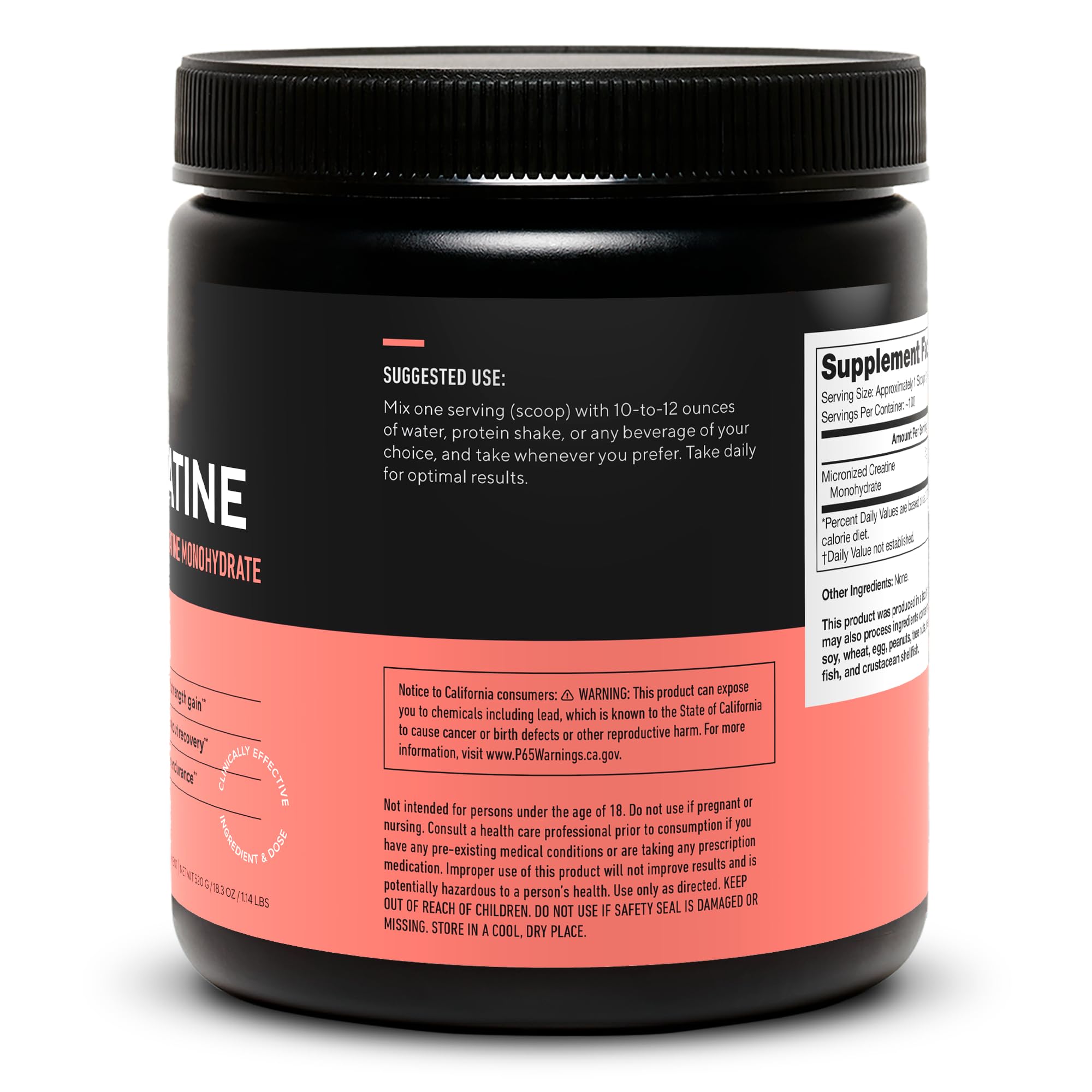 LEGION creatina micronizada monohidrato mejora absorción rápida durante el entrenamiento.