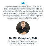 LEGION Creatina micronizada post-entrenamiento para favorecer la recuperación muscular.